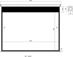 UpLiving Electric Projector Screen | 186cm Wide, Audio, Tv en Foto, Projectieschermen, Ophalen, Nieuw