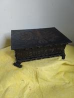 8620) mooie metalen Tiroler kist  18x12cm, Huis en Inrichting, Ophalen of Verzenden, 50 tot 100 cm, Minder dan 50 cm, Minder dan 50 cm