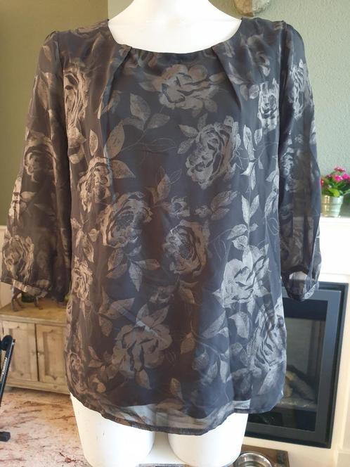 David Emanuel mooie rozen top M 38 40 | Gratis Verzenden, Kleding | Dames, Tops, Nieuw, Maat 38/40 (M), Zwart, Lange mouw, Verzenden