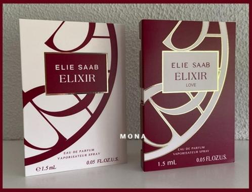 ElieSaab Elixir set 2 parfum samples proefje testers, Sieraden, Tassen en Uiterlijk, Uiterlijk | Parfum, Nieuw, Verzenden