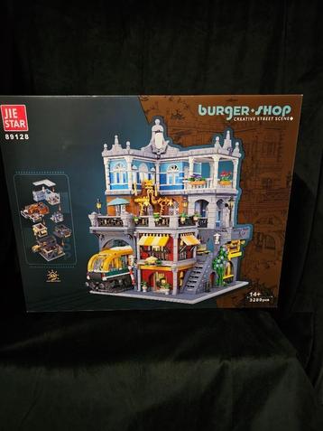 Jie Star/The Burger Shop/Nieuw/Moc/Bouwstenen beschikbaar voor biedingen