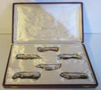 art deco verzilverde messenleggers Ercuis dieren Sandoz, Antiek en Kunst, Verzenden