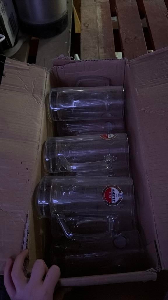 Amstel bier glazen, Ophalen, Zo goed als nieuw, Bierglas