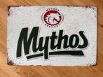 Mythos Bier Reclamebord 30 bij 20, Verzamelen, Ophalen of Verzenden, Gebruikt