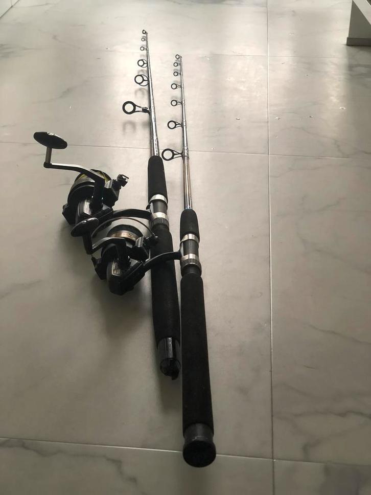 Bootvis set Shimano/Shakespeare, Watersport en Boten, Hengelsport | Zeevissen, Gebruikt, Complete set, Ophalen