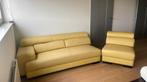 KUKA yellow leather modulair couch, Huis en Inrichting, Banken | Sofa's en Chaises Longues, Ophalen, Gebruikt, 75 tot 100 cm