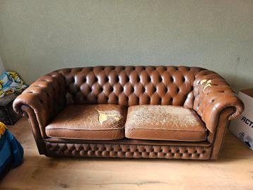 Chesterfield Bank 3-zits - Opknapper! beschikbaar voor biedingen