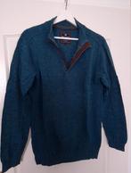 Excl.Baileys trui ritskraag/zipper aqua groen/blauw katoen L, Ophalen of Verzenden