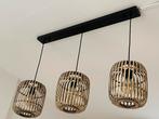 Rotan hanglamp, Huis en Inrichting, Lampen | Hanglampen, Ophalen, Zo goed als nieuw, Hout, 50 tot 75 cm