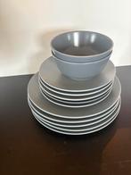 Ikea servies grijs, Ophalen of Verzenden, Overige stijlen, Bord(en)