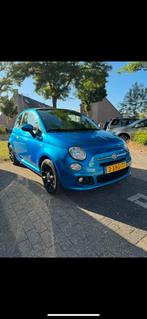 Te Koop zeer nette Fiat 500 Twinair Turbo 80pk 2014 Blauw, Auto's, Origineel Nederlands, Handgeschakeld, 26 km/l, Particulier