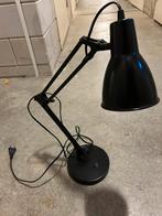 Zwarte metalen tafellamp, Ophalen of Verzenden, Gebruikt, Metaal, 50 tot 75 cm