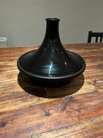 Le Creuset zwarte gietijzer Tajine / tagine 35 cm, Ophalen, Zo goed als nieuw, Rvs