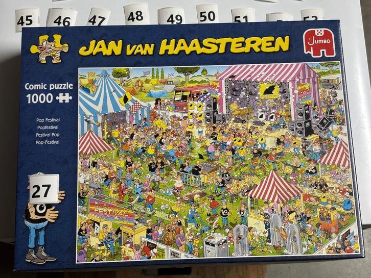 Jan van Haasteren Pop Festival *27*, Hobby en Vrije tijd, Denksport en Puzzels, Zo goed als nieuw, 500 t/m 1500 stukjes, Ophalen of Verzenden