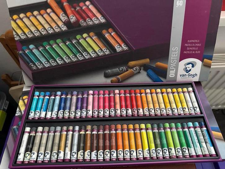 Van Gogh Oliepastels - 60 stuks, Hobby en Vrije tijd, Schilderen, Zo goed als nieuw, Overige typen, Ophalen