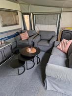 Bank 2 zits en 2 stoelen, Ophalen of Verzenden, Gebruikt, 75 tot 100 cm, Tweepersoons