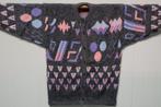 2 nieuwe damesvesten acryl  geruwd grijs met frisse pastel !, Ophalen, Nieuw, Maat 42/44 (L), Grijs
