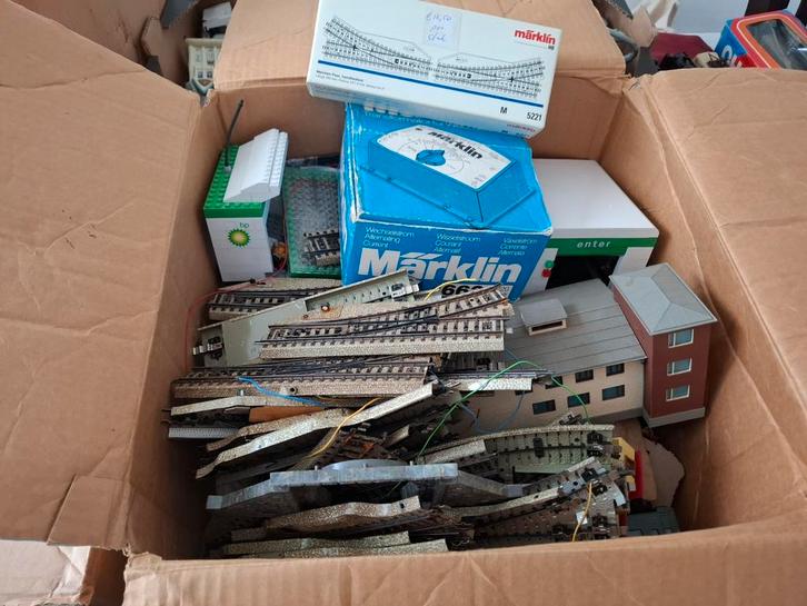 Märklin treinbaan onderdelen - diverse items, Hobby en Vrije tijd, Modeltreinen | H0, Gebruikt, Rails, Wisselstroom, Märklin, Analoog