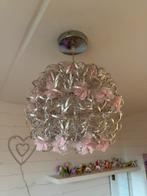 Meisjes plafondlamp roze bloemetjes draad, Ophalen of Verzenden, Zo goed als nieuw, Metaal, Meisjes