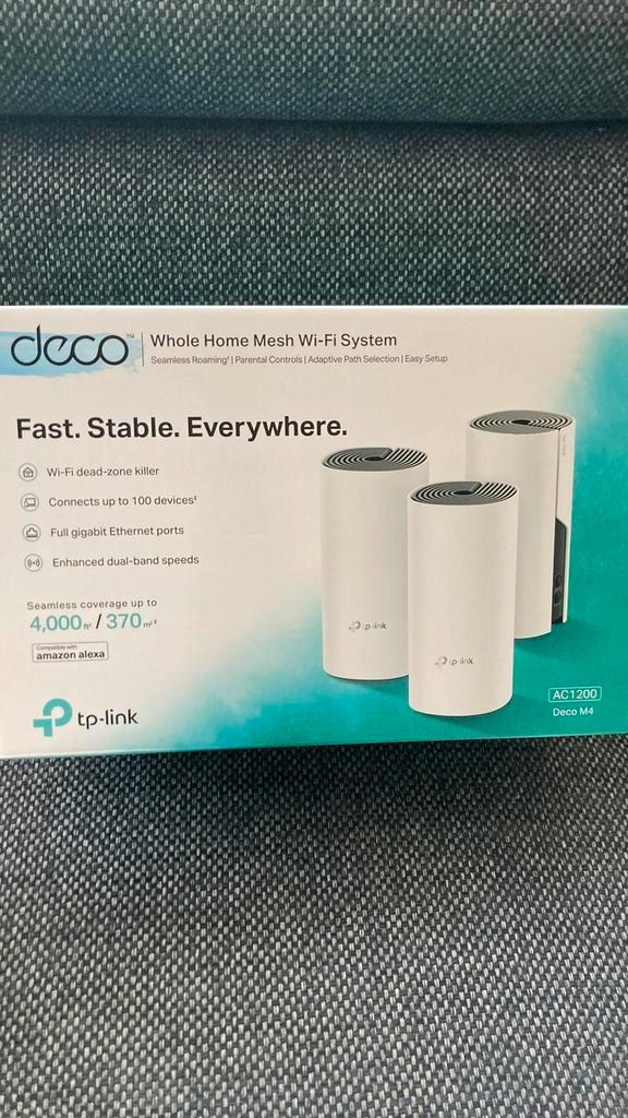 TP-Link Deco M4(3-pack), Computers en Software, WiFi-versterkers, Nieuw, Ophalen