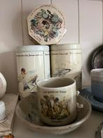 Vintage Blikken met Vogelafbeeldingen, Ophalen of Verzenden