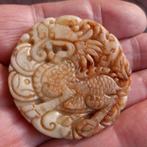 Chinese Hanger Amulet Draak Shoushan- of Natuursteen, Verzenden, Gebruikt, Steen of Mineraal
