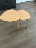 Twee kleine bijzet tafeltjes !, Huis en Inrichting, Ophalen, Gebruikt, 50 tot 100 cm, Rond