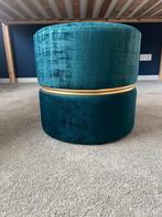 Hotel chique poef, Ophalen, Zo goed als nieuw, Groen, Rond