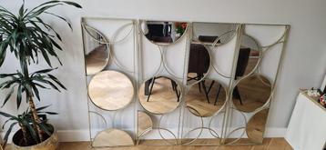 Wandspiegels decoratie 4-delig Maisons du Monde