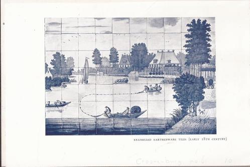 Afbeelding Tegeltableau Kasteel Croonenburg Kroonenburg, Antiek en Kunst, Kunst | Etsen en Gravures, Ophalen of Verzenden