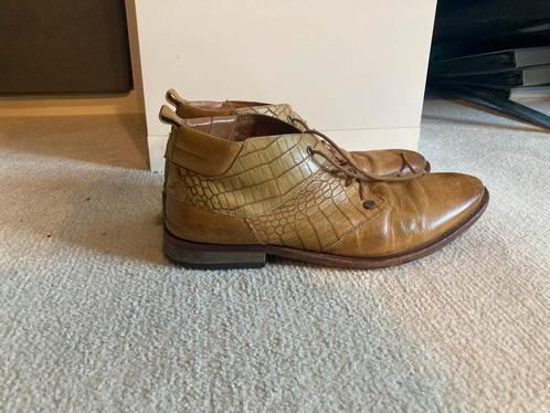 Mooie echt leer bruine schoenen maat 45, Kleding | Heren, Schoenen, Zo goed als nieuw, Veterschoenen, Bruin, Ophalen of Verzenden