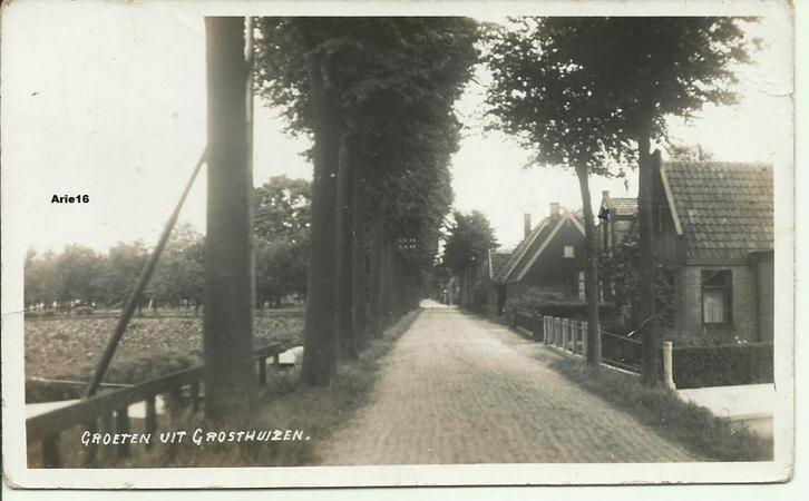 Grosthuizen, Verzamelen, Ansichtkaarten | Nederland, Noord-Holland, 1920 tot 1940, Verzenden