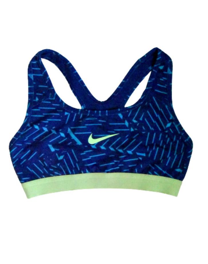 Nike Dri-Fit sport bh, top, blauw/groen, Mt. XS, Kleding | Dames, Sportkleding, Zo goed als nieuw, Fitness of Aerobics, Maat 34 (XS) of kleiner