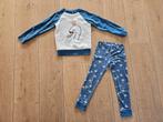 Pyjama met zwaantjes maat 122/128 van Hema, Nacht- of Onderkleding, Gebruikt, Meisje, Ophalen of Verzenden