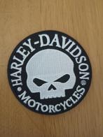 Harley Davidson skull patch 77 mm, Motoren, Accessoires | Overige, Nieuw, Patch