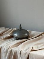 Vintage metawa tinnen art deco stijl doos met deksel d12cm, Ophalen of Verzenden
