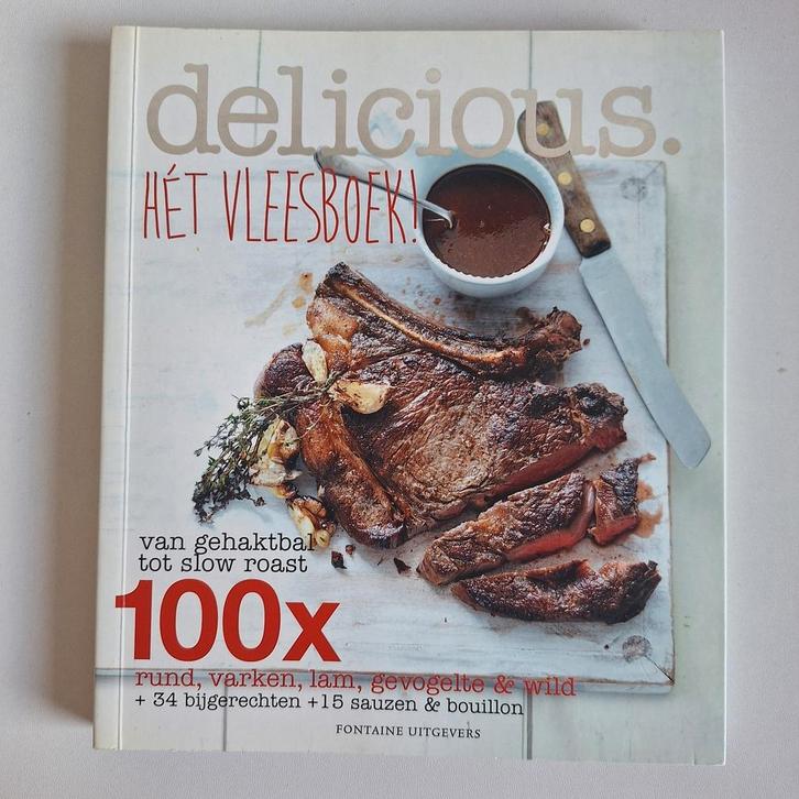Delicious kookboek - het vleesboek, Boeken, Kookboeken, Zo goed als nieuw, Overige gebieden, Ophalen of Verzenden