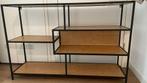 Modern Industrieel Open meubel hout & zwart, Huis en Inrichting, Met plank(en), 100 tot 150 cm, Modern, Industrieel, Minimalistisch
