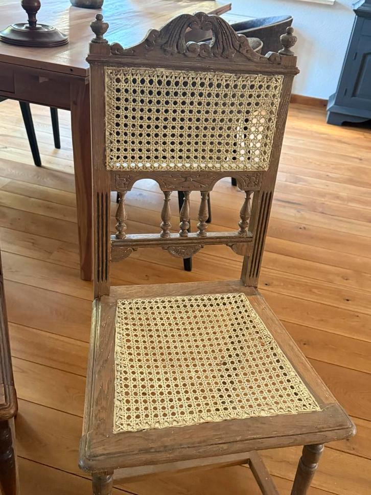 2 Opknapstoelen / Biechtstoelen, Huis en Inrichting, Stoelen, Gebruikt, Twee, Hout, Bruin, Ophalen of Verzenden