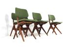 Set 6 scissor chairs stoelen van Teeffelen gratis bezorging, Huis en Inrichting, Stoelen, Hout, Overige kleuren, -, Verzenden