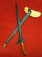 Antieke Keris Jalak Ngore Pamor Lar Gangsir Djogja SVE41, Verzenden