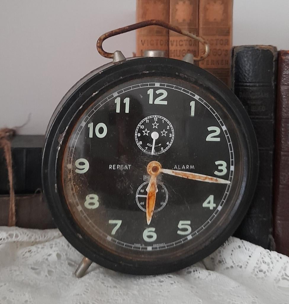 Oude wekker, Antiek en Kunst, Curiosa en Brocante, Ophalen of Verzenden