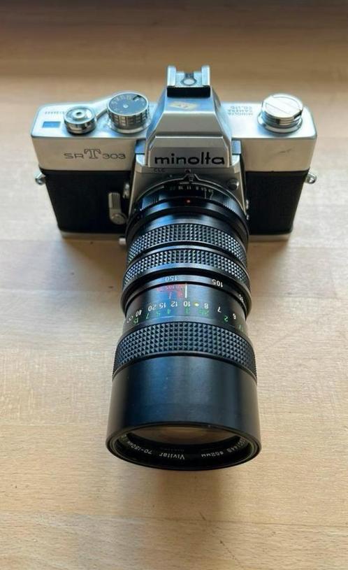Minolta SRT303, Audio, Tv en Foto, Fotocamera's Analoog, Gebruikt, Spiegelreflex, Minolta, Ophalen of Verzenden