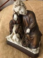 groot antiek jezus beeld kindje jezus met duifjes, Antiek en Kunst, Antiek | Religie, Ophalen of Verzenden