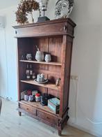 Boekenkast met lades en verborgen vak, Gebruikt, 100 tot 150 cm, Klassiek, Ophalen of Verzenden