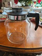 Glazen  thee koffie kan, 17 cm hoog, Huis en Inrichting, Ophalen of Verzenden, Zo goed als nieuw