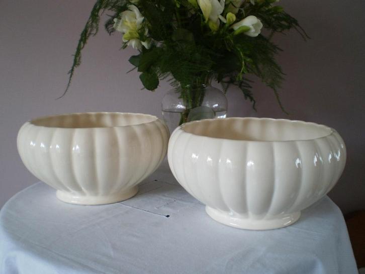 Bloempotten Velsen keramiek, Tuin en Terras, Bloempotten, Zo goed als nieuw, Aardewerk, Binnen, Balkon, Tuin, Minder dan 40 cm