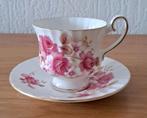 Vintage Theekopje met schotel - Staffordshire, Ophalen of Verzenden