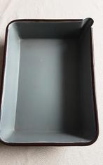 Vintage  geëmailleerde  braadslee   28x20 cm., Ophalen of Verzenden