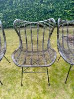 8 stuks rotan Egg chair lounge of eettafel stoelen, Ophalen, Gebruikt, Rotan